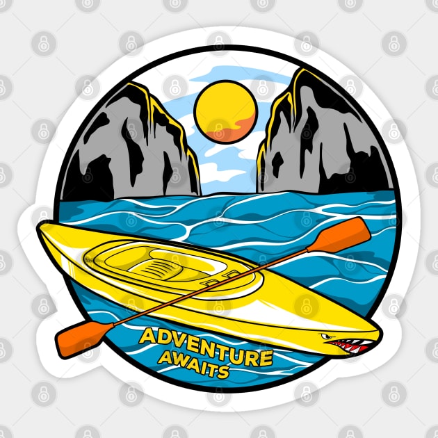 Kayak Sticker by jjsealion